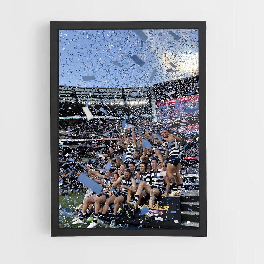 Poster La Victoire des Geelong – affiche Football australien (vue 2)